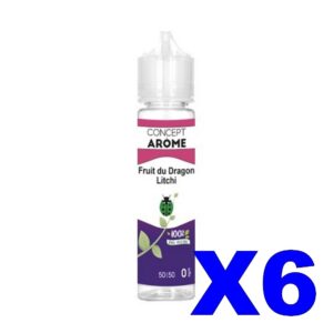 E LIQUIDE CONCEPTAROME 50ML FRUIT DU DRAGON LITCHI X6