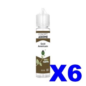 E LIQUIDE CONCEPTAROME 50ML GOUT AMERICAIN X6