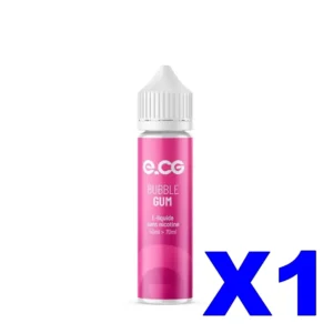 E LIQUIDE E CG LES INCONTOURNABLES 50ML 50 50 BUBBLE GUM X1 Taux de nicotine 0