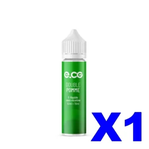 E LIQUIDE E CG LES INCONTOURNABLES 50ML 50 50 DOUBLE POMME X1 Taux de nicotine 0