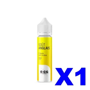E LIQUIDE E CG LES INCONTOURNABLES 50ML 50 50 GOUT ANGLAIS X1 Taux de nicotine 0