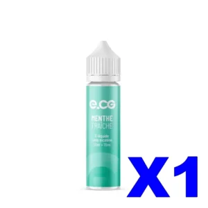 E LIQUIDE E CG LES INCONTOURNABLES 50ML 50 50 MENTHE FRAICHE X1 Taux de nicotine 0