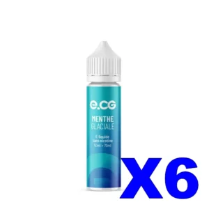 E LIQUIDE E CG LES INCONTOURNABLES 50ML 50 50 MENTHE GLACIALE X6 Taux de nicotine 0