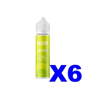 E LIQUIDE E CG LES INCONTOURNABLES 50ML 50 50 MOJITO X6 Taux de nicotine 0