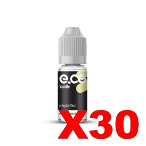 E LIQUIDE E CG LES INITIALES 10ML 75 25 VANILLE X30 Taux de nicotine 0