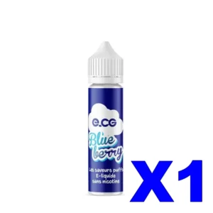 E LIQUIDE E CG LES SAVEURS PUFFS 50ML 50 50 BLUEBERRY X1 Taux de nicotine 0