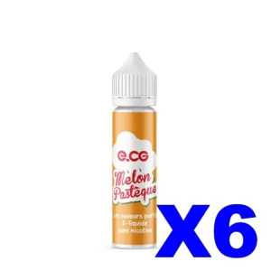 E LIQUIDE E CG LES SAVEURS PUFFS 50ML 50 50 MELON PASTEQUE X6 Taux de nicotine 0