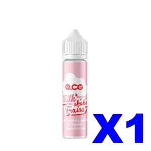 E LIQUIDE E CG LES SAVEURS PUFFS 50ML 50 50 MILKSHAKE FRAISE X1 Taux de nicotine 0