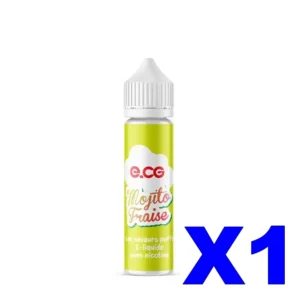 E LIQUIDE E CG LES SAVEURS PUFFS 50ML 50 50 MOJITO FRAISE X1 Taux de nicotine 0