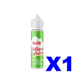 E LIQUIDE E CG LES SAVEURS PUFFS 50ML 50 50 PASTEQUE GLACEE X1 Taux de nicotine 0