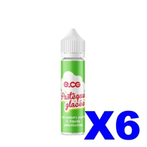 E LIQUIDE E CG LES SAVEURS PUFFS 50ML 50 50 PASTEQUE GLACEE X6 Taux de nicotine 0