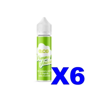 E LIQUIDE E CG LES SAVEURS PUFFS 50ML 50 50 POMME GLACEE X6 Taux de nicotine 0