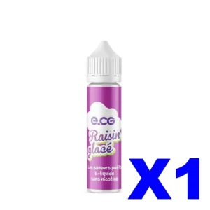 E LIQUIDE E CG LES SAVEURS PUFFS 50ML 50 50 RAISIN GLACE X1 Taux de nicotine 0