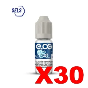 E LIQUIDE E CG SELS DE NICOTINE 10ML 50 50 BLUEBERRY X30 Taux de nicotine 10