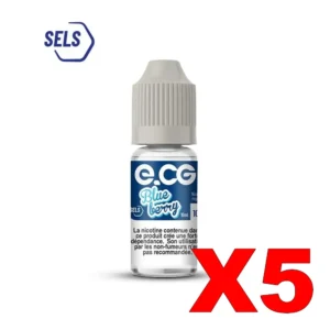 E LIQUIDE E CG SELS DE NICOTINE 10ML 50 50 BLUEBERRY X5 Taux de nicotine 10