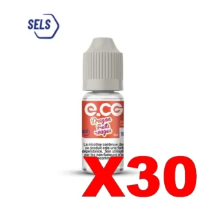 E LIQUIDE E CG SELS DE NICOTINE 10ML 50 50 DRAGON FRUITS ROUGES X30 Taux de nicotine 10