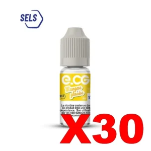 E LIQUIDE E CG SELS DE NICOTINE 10ML 50 50 MANGUE GLACEE X30 Taux de nicotine 10