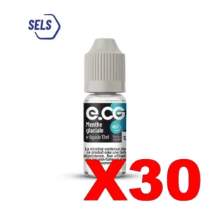 E LIQUIDE E CG SELS DE NICOTINE 10ML 50 50 MENTHE GLACIALE X30 Taux de nicotine 10