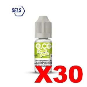 E LIQUIDE E CG SELS DE NICOTINE 10ML 50 50 POMME GLACEE X30 Taux de nicotine 10