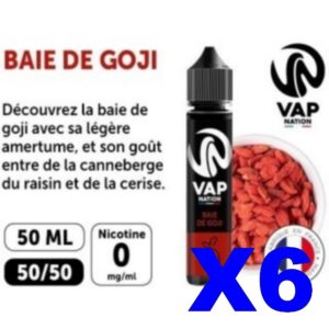 E LIQUIDE VAP NATION 50ML BAIE DE GOJIE X06