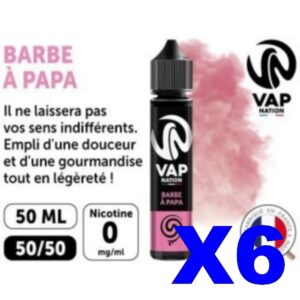E LIQUIDE VAP NATION 50ML BARBE A PAPA X06