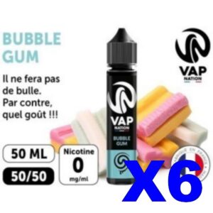 E LIQUIDE VAP NATION 50ML BUBBLE GUM X06