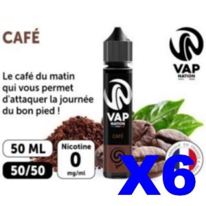 E LIQUIDE VAP NATION 50ML CAFE X06