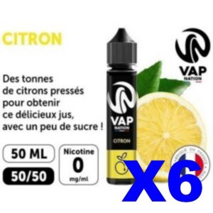 E LIQUIDE VAP NATION 50ML CITRON JAUNE X06