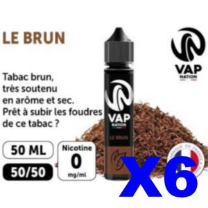 E LIQUIDE VAP NATION 50ML CLASSIC BRUN X06