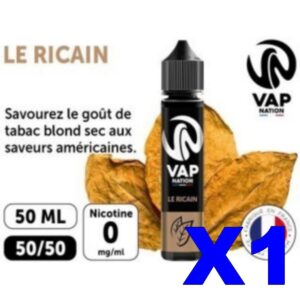 E LIQUIDE VAP NATION 50ML CLASSIC RICAIN X01