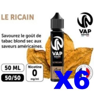 E LIQUIDE VAP NATION 50ML CLASSIC RICAIN X06