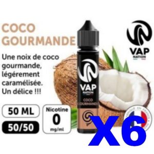 E LIQUIDE VAP NATION 50ML COCO GOURMANDE X06