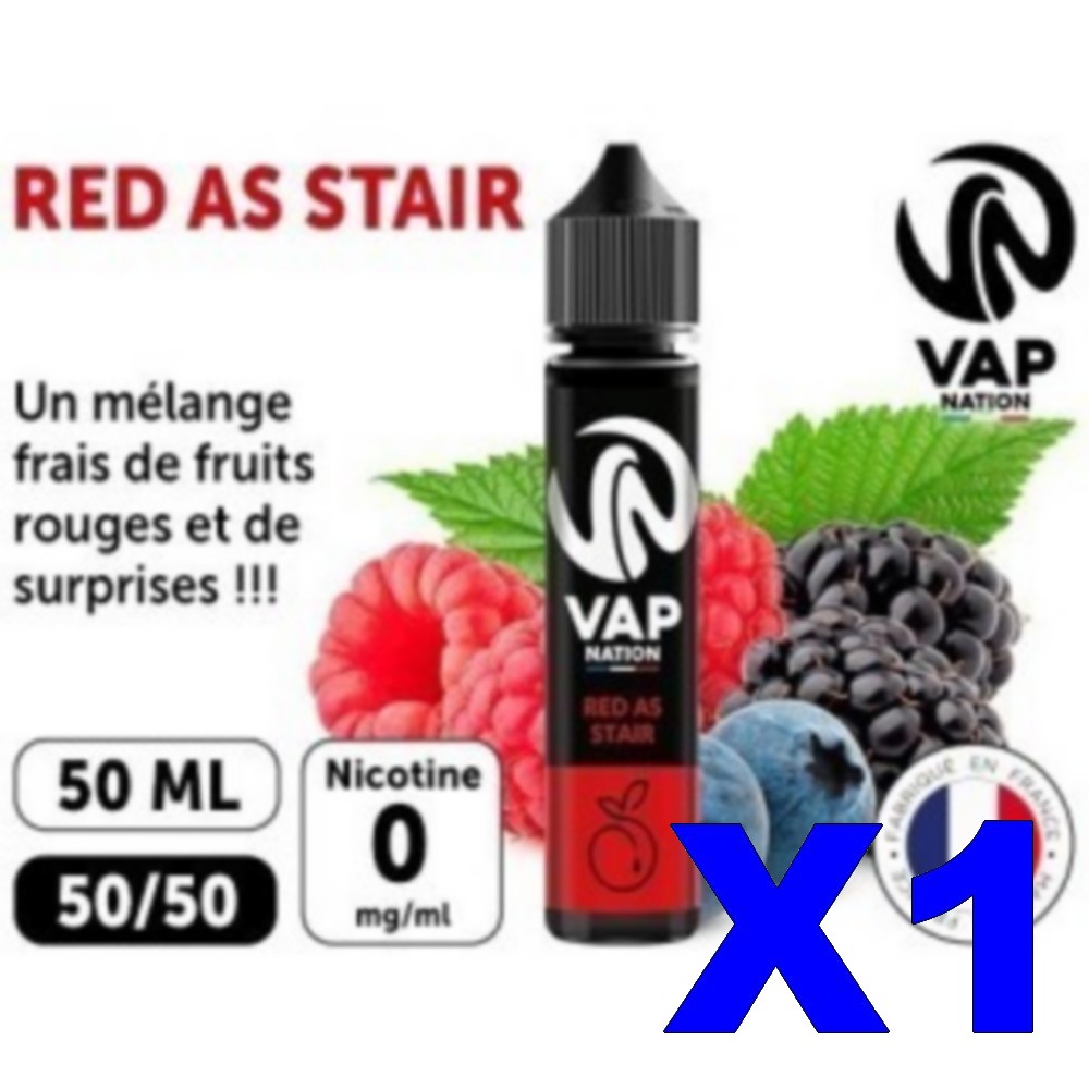E LIQUIDE VAP NATION 50ML EUCALYPTUS FRUITS ROUGES RAISIN REGLISSE X01