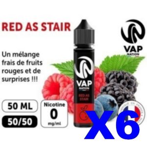 E LIQUIDE VAP NATION 50ML EUCALYPTUS FRUITS ROUGES RAISIN REGLISSE X06