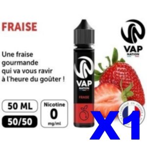 E LIQUIDE VAP NATION 50ML FRAISE X01