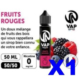 E LIQUIDE VAP NATION 50ML FRUITS ROUGES X01