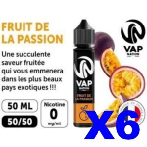 E LIQUIDE VAP NATION 50ML FRUIT DE LA PASSION X06