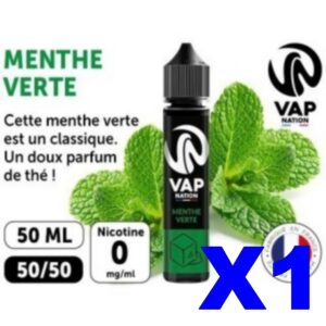 E LIQUIDE VAP NATION 50ML MENTHE VERTE X01