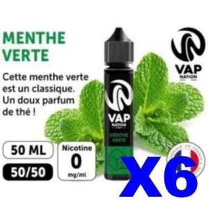 E LIQUIDE VAP NATION 50ML MENTHE VERTE X06