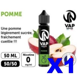 E LIQUIDE VAP NATION 50ML POMME X01