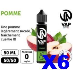 E LIQUIDE VAP NATION 50ML POMME X06