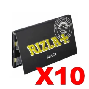 FEUILLES COURTES RIZLA+ BLACK X10