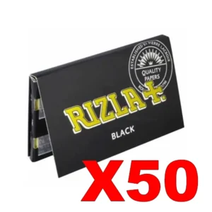FEUILLES COURTES RIZLA+ BLACK X50