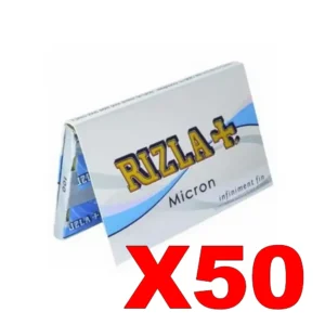 FEUILLES COURTES RIZLA+ MICRON X50