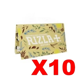 FEUILLES COURTES RIZLA+ NATURA X10