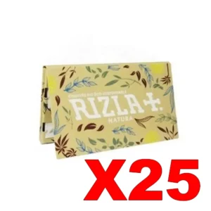 FEUILLES COURTES RIZLA+ NATURA X25