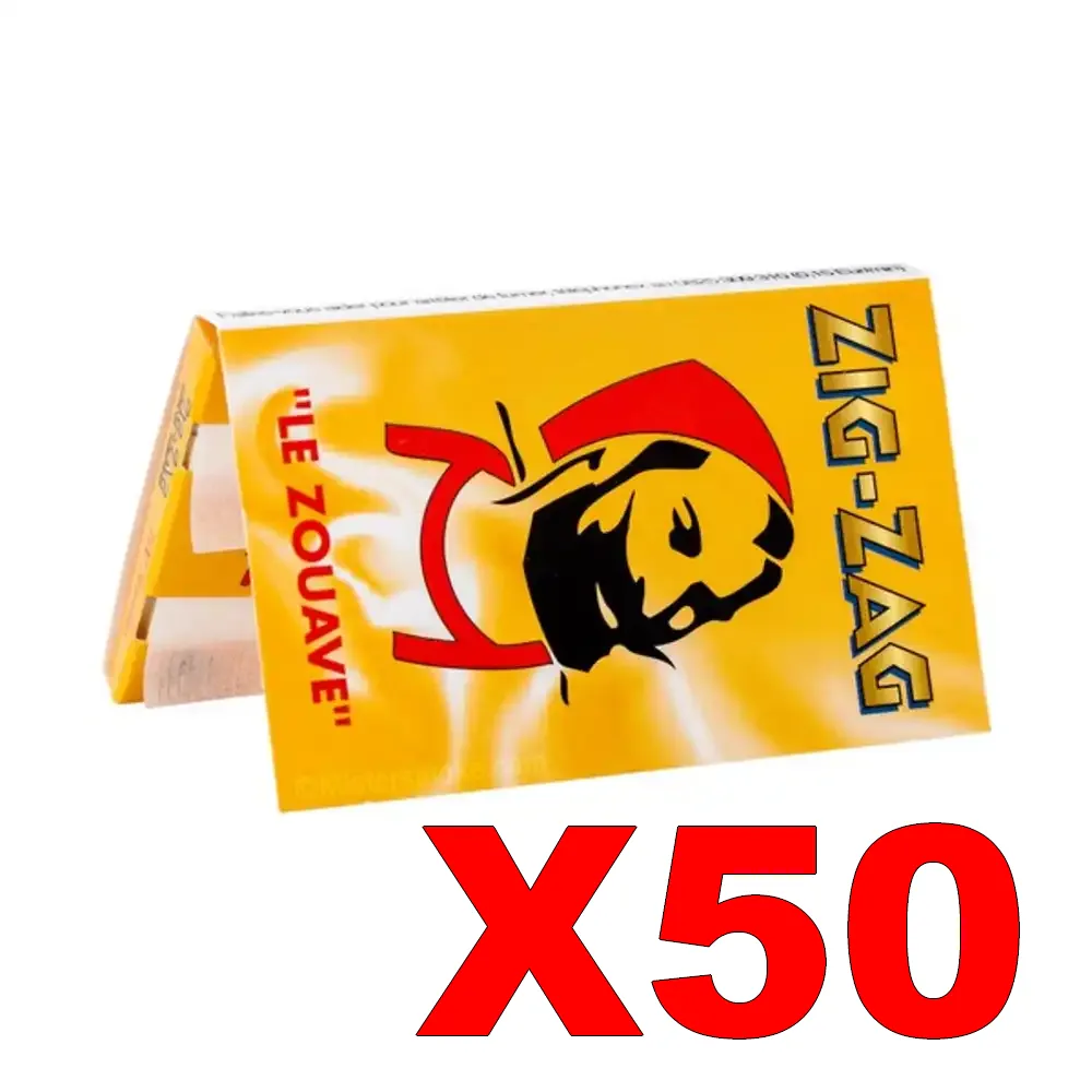 FEUILLES_COURTES_ZIGZAG_JAUNE_X50 1 FEUILLES COURTES ZIGZAG JAUNE X50