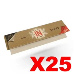 FEUILLES SLIM IN BROWN X25