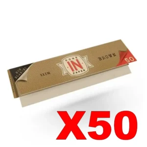 FEUILLES SLIM IN BROWN X50