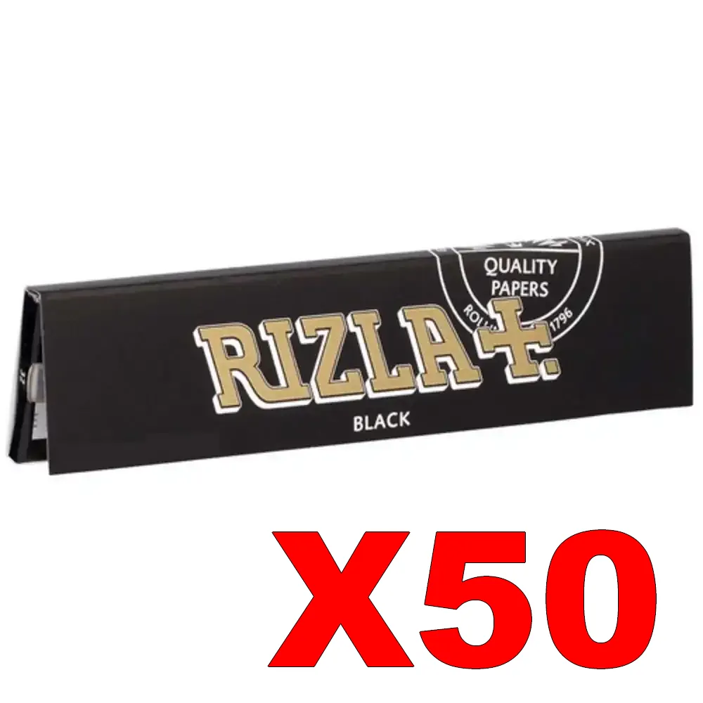 FEUILLES_SLIM_RIZLA+_BLACK_X50 1 FEUILLES SLIM RIZLA+ BLACK X50